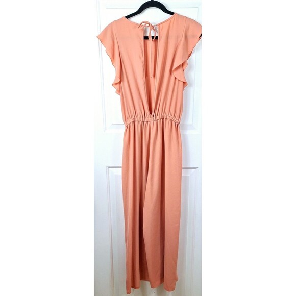 Aritzia Wilfred Fleurette‎ Ruffle Sleeve Jumpsuit Cropped Wide Leg size M - Picture 4 of 12